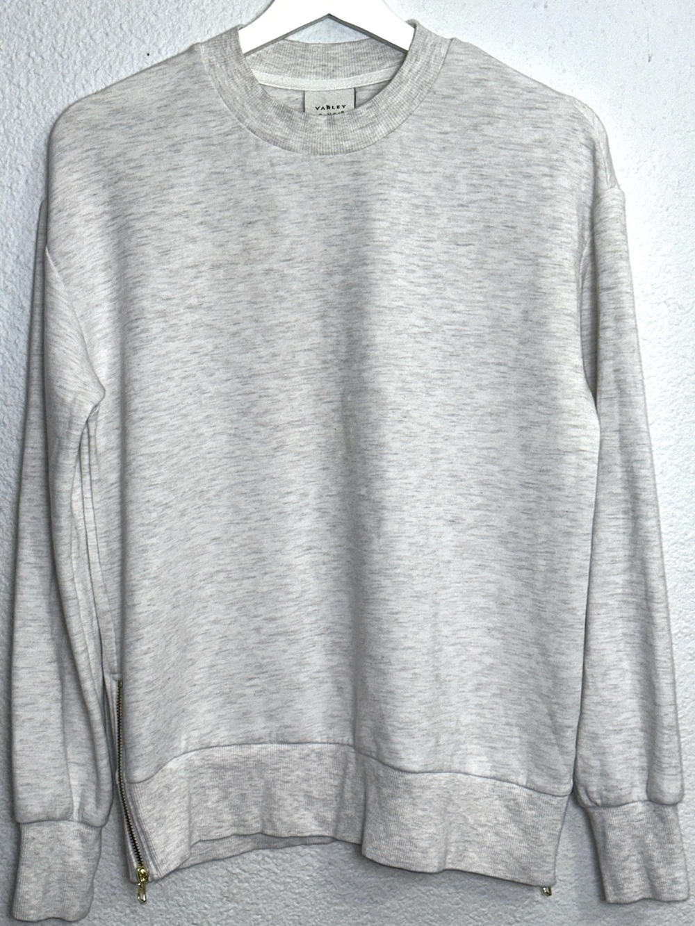 VARLEY Double Soft Sweater Gabriella Sweat Pullover Side Zip Women's‎ XS